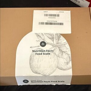 Nutrition Facts Food Scale - Brown